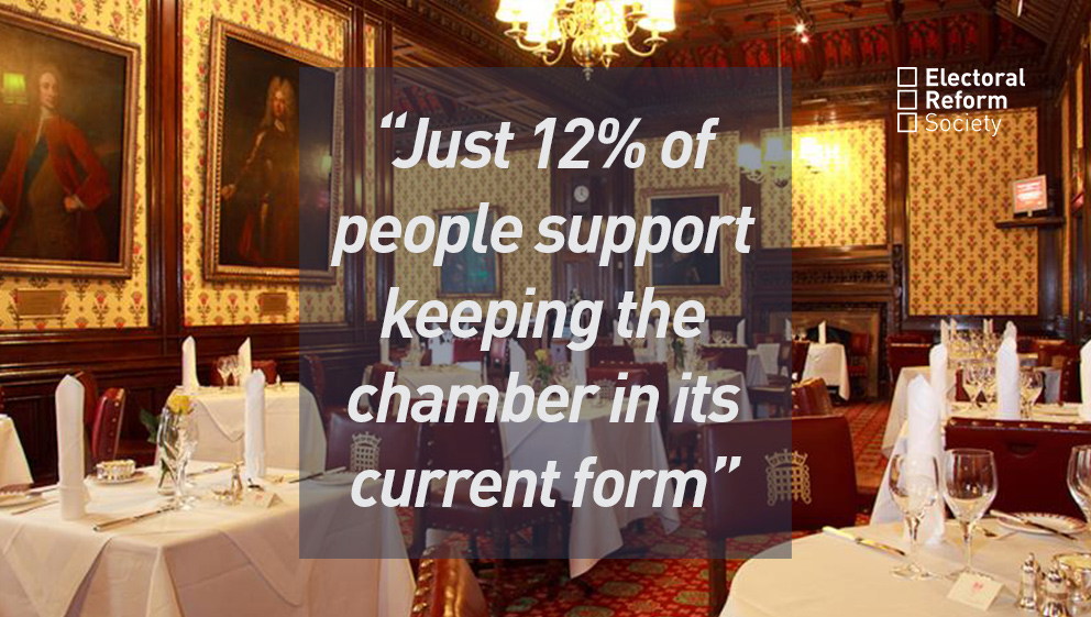 ERS claims just 12% of people support keeping the Lords in its current form